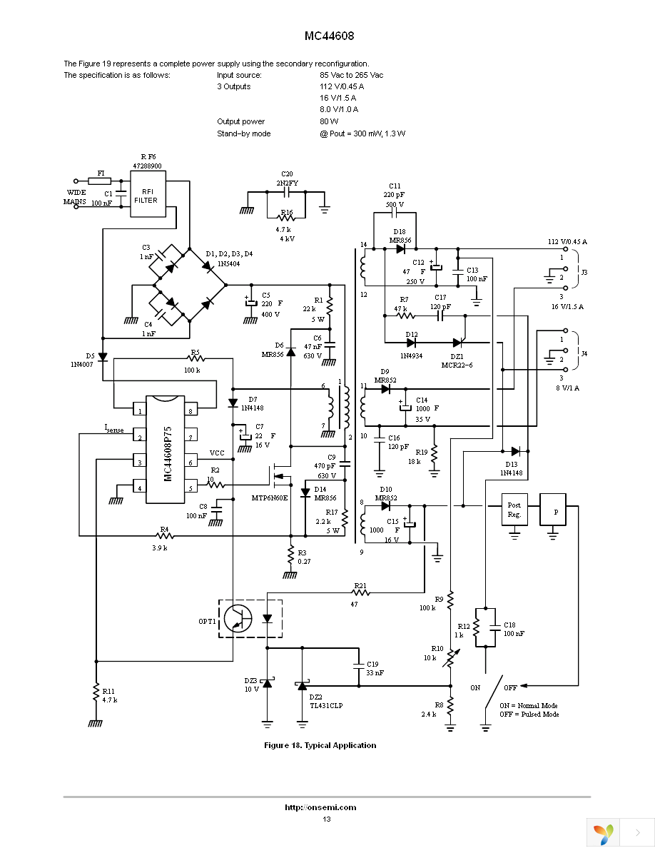 MC44608P100 Page 13