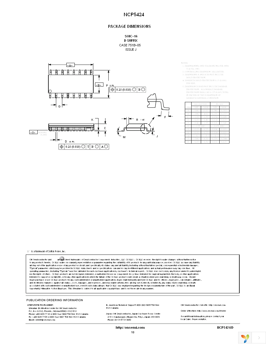 NCP5424DR2 Page 18