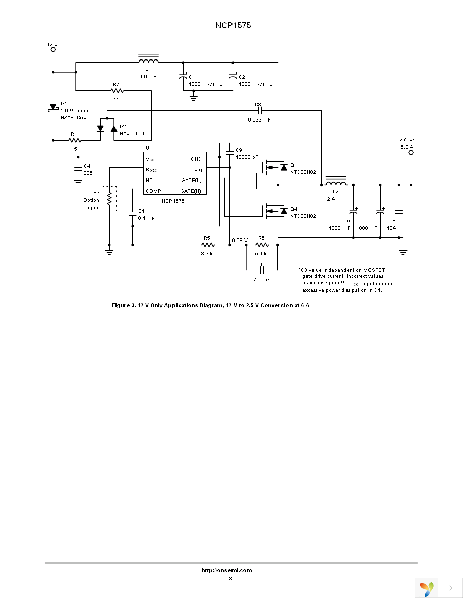 NCP1575DR2 Page 3