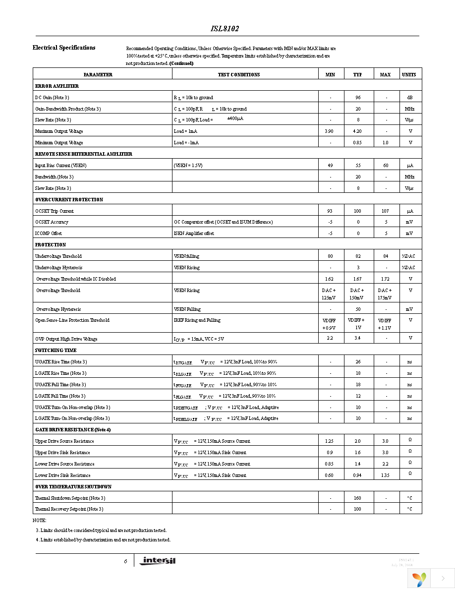 ISL8102CRZ-T Page 6