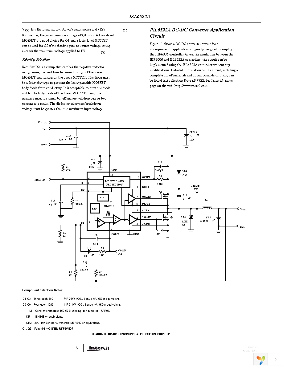 ISL6522ACB Page 11