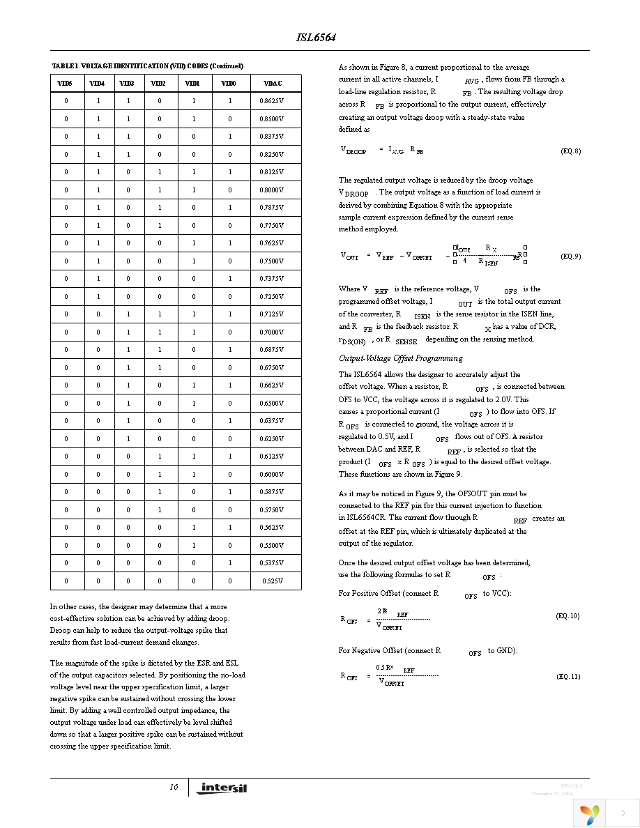 ISL6564CR Page 16