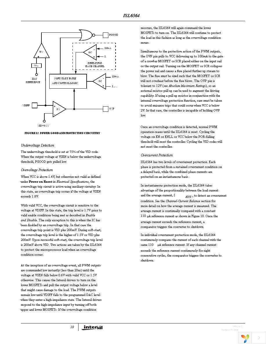 ISL6564CR Page 19