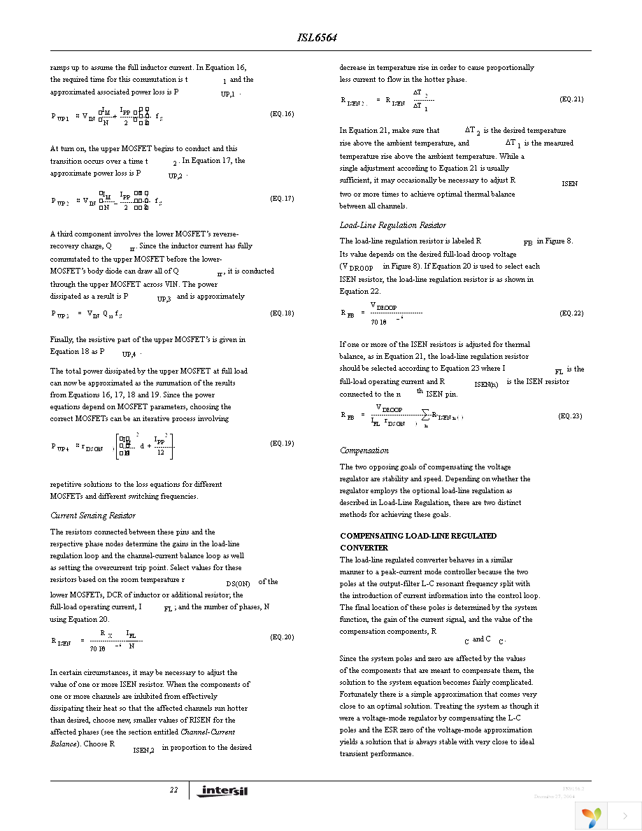 ISL6564CR Page 22