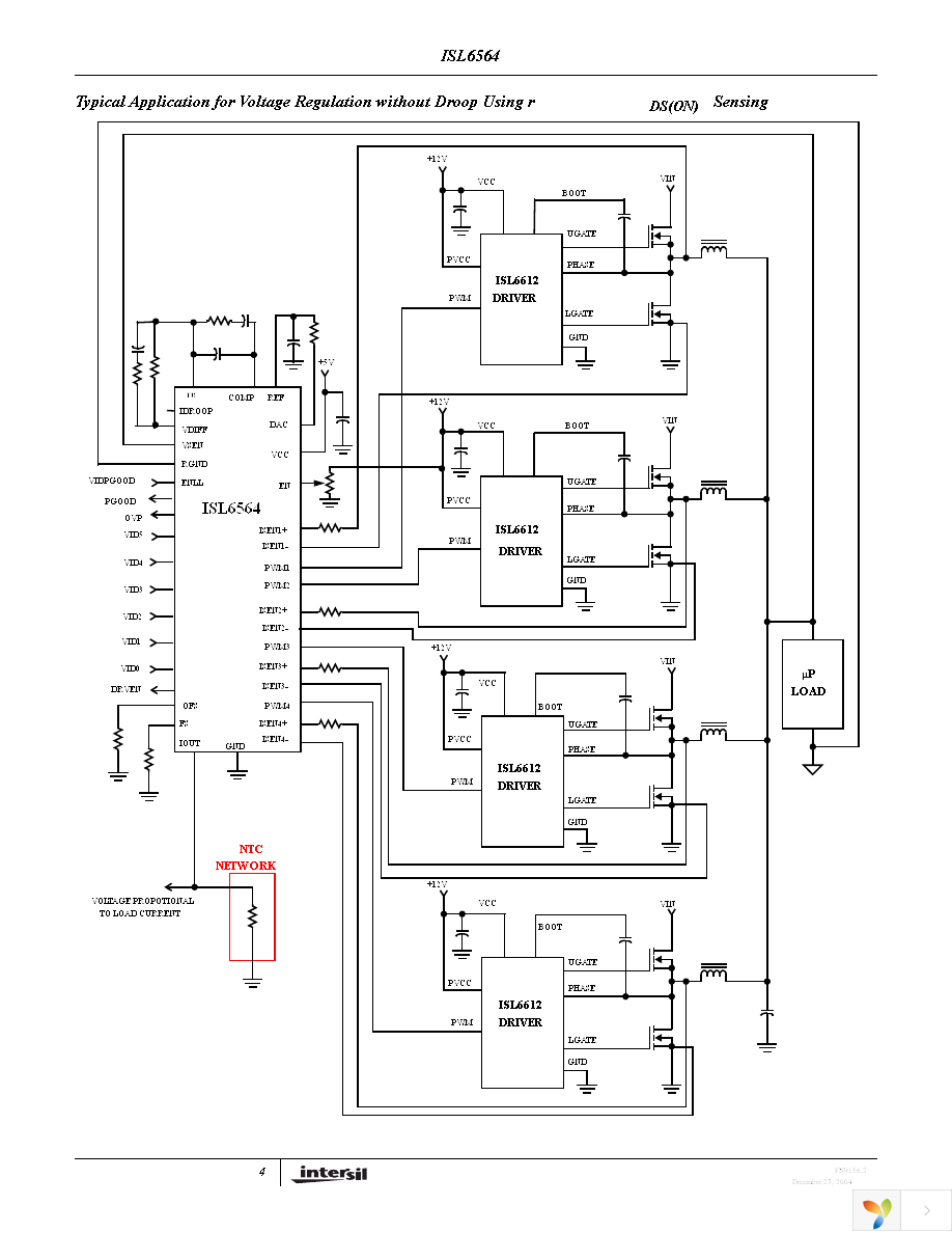 ISL6564CR Page 4