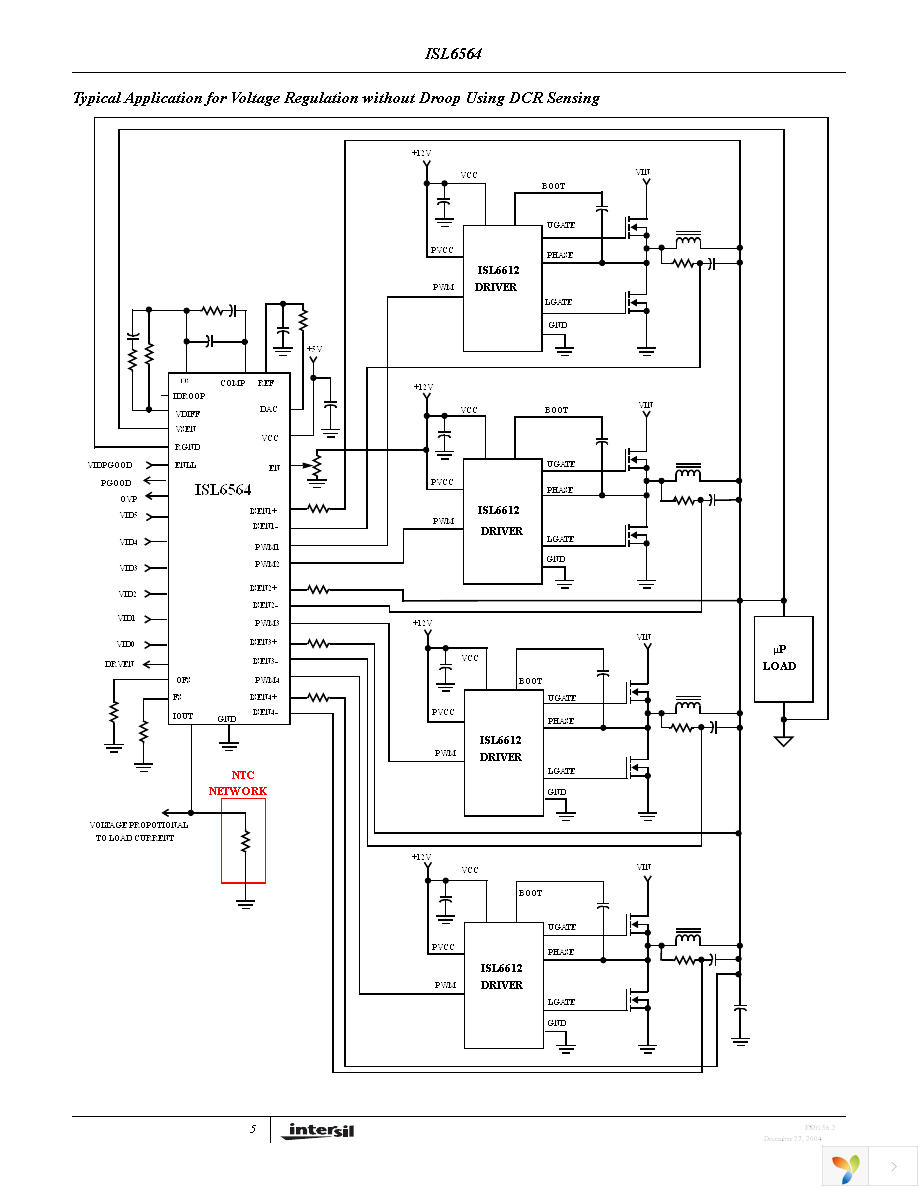 ISL6564CR Page 5