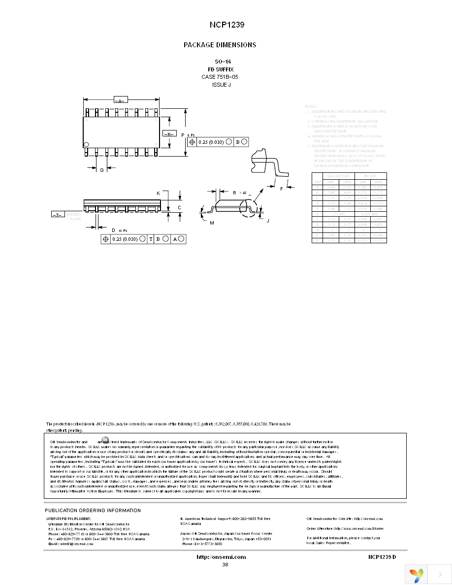 NCP1239FDR2 Page 38