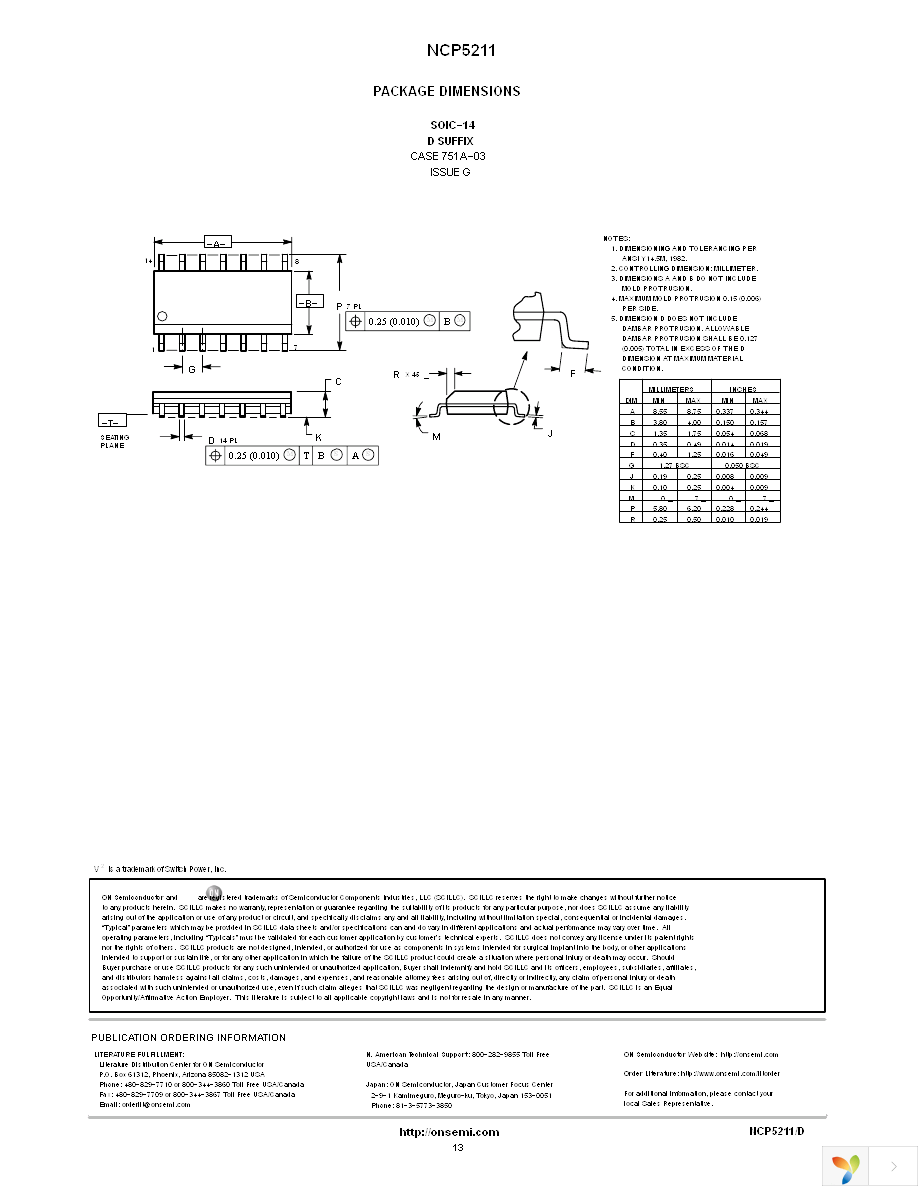 NCP5211DR2G Page 13