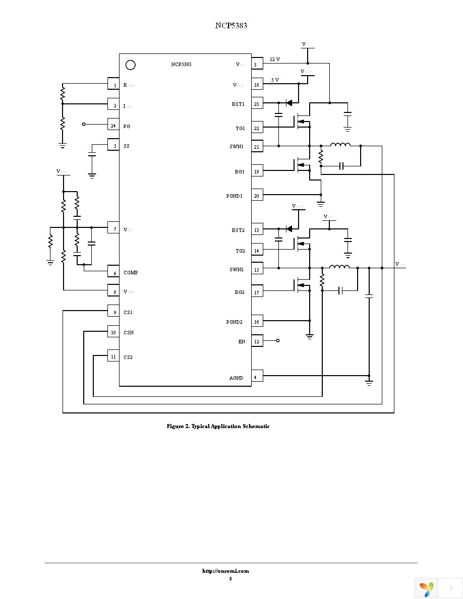 NCP5383MNR2G Page 3