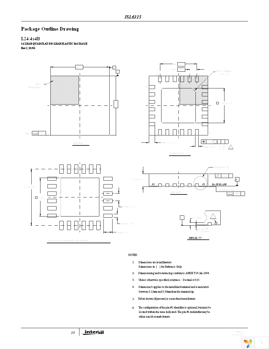 ISL6315CRZ-T Page 20