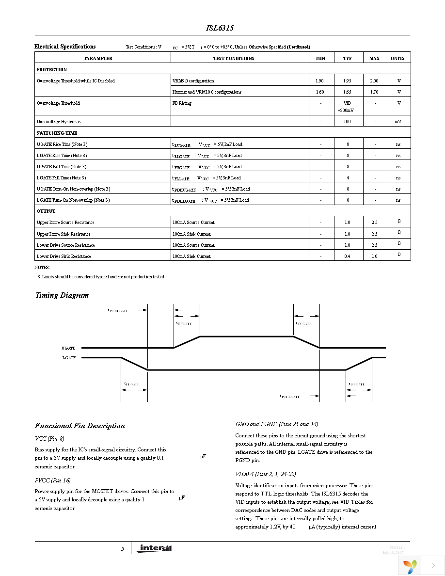 ISL6315CRZ-T Page 5