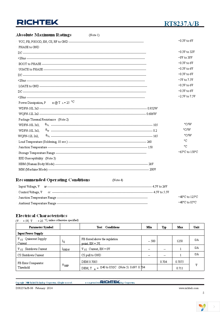 RT8237AZQW Page 5