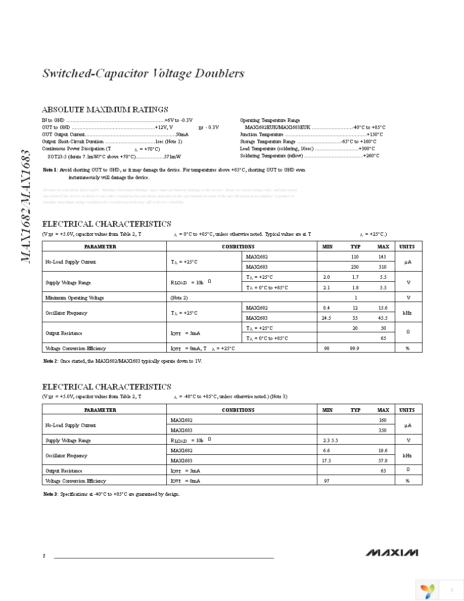 MAX1683EUK+T Page 2