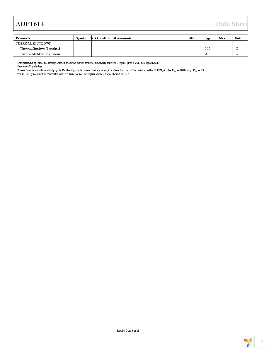 ADP1614ACPZ-1.3-R7 Page 4