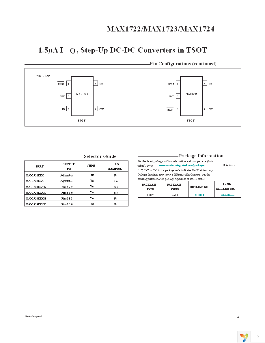 MAX1722EZK+T Page 11