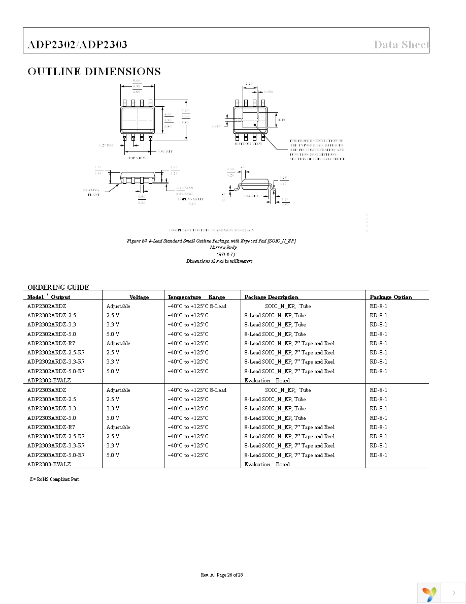 ADP2303ARDZ-5.0-R7 Page 26