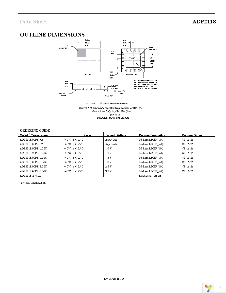 ADP2118ACPZ-R7 Page 21