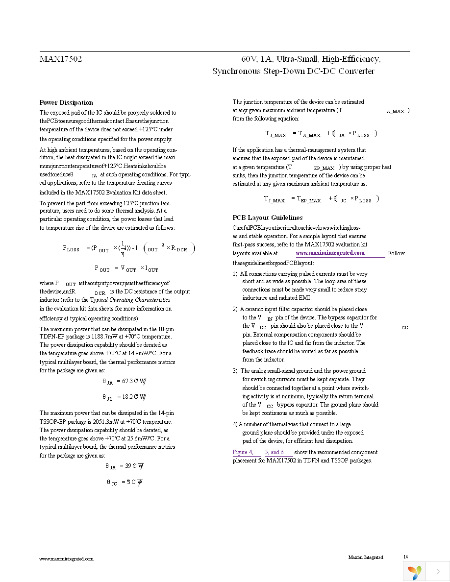 MAX17502FATB+T Page 14