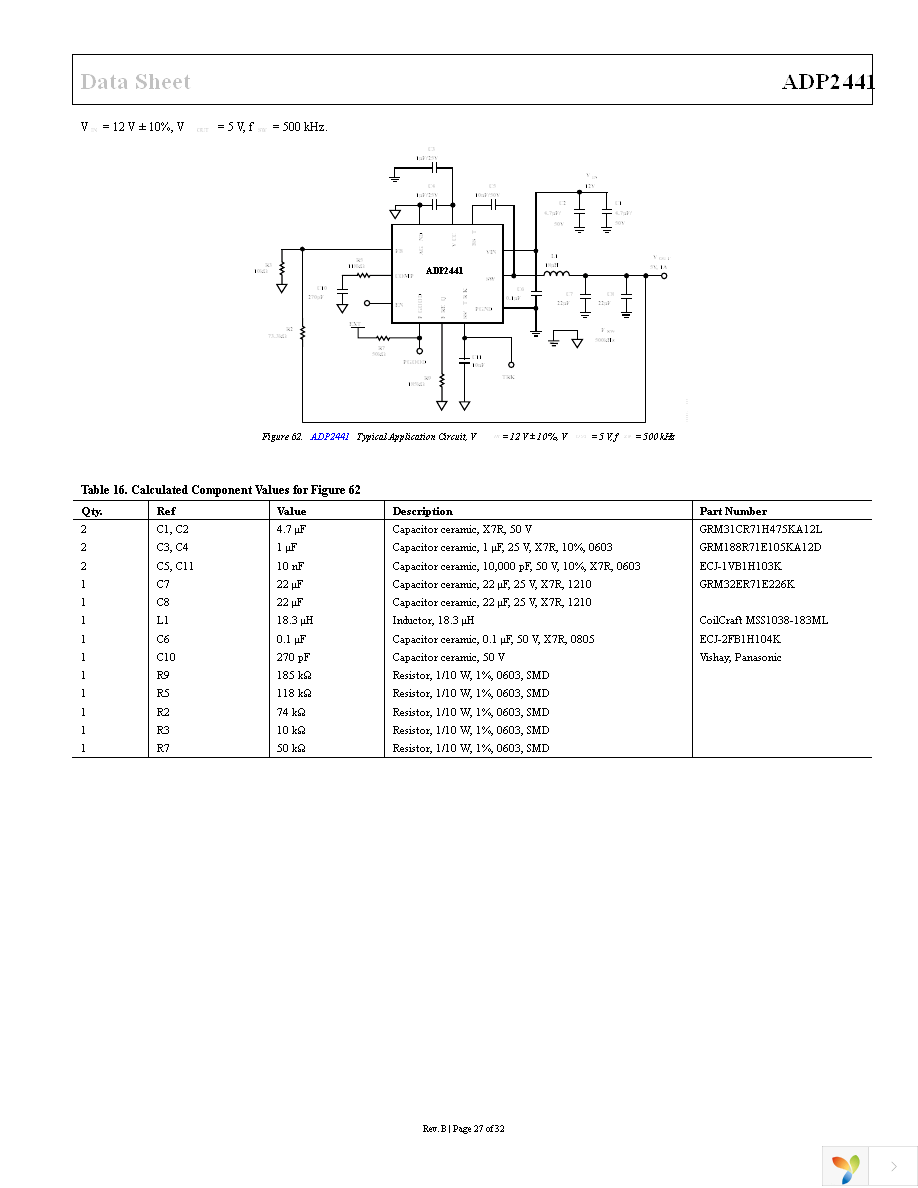 ADP2441ACPZ-R7 Page 27