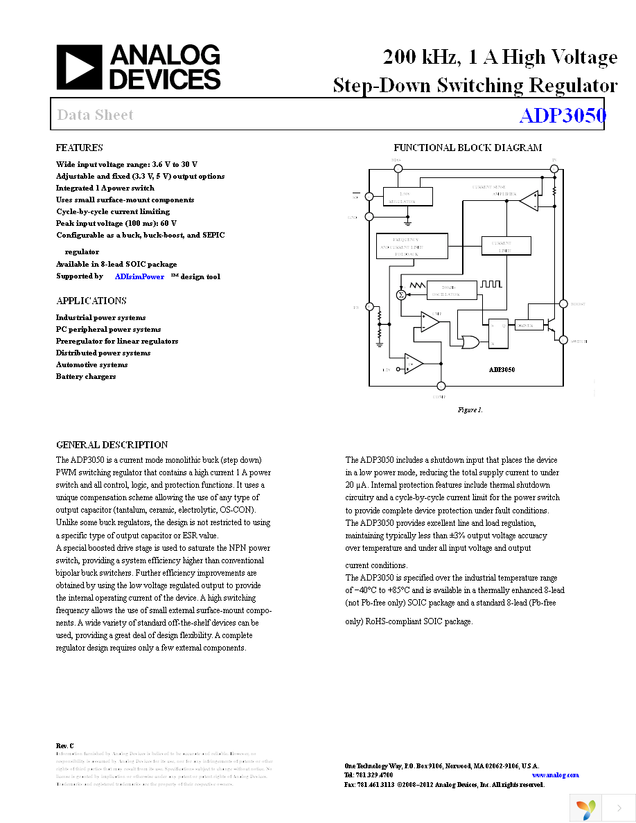 ADP3050ARZ-R7 Page 1