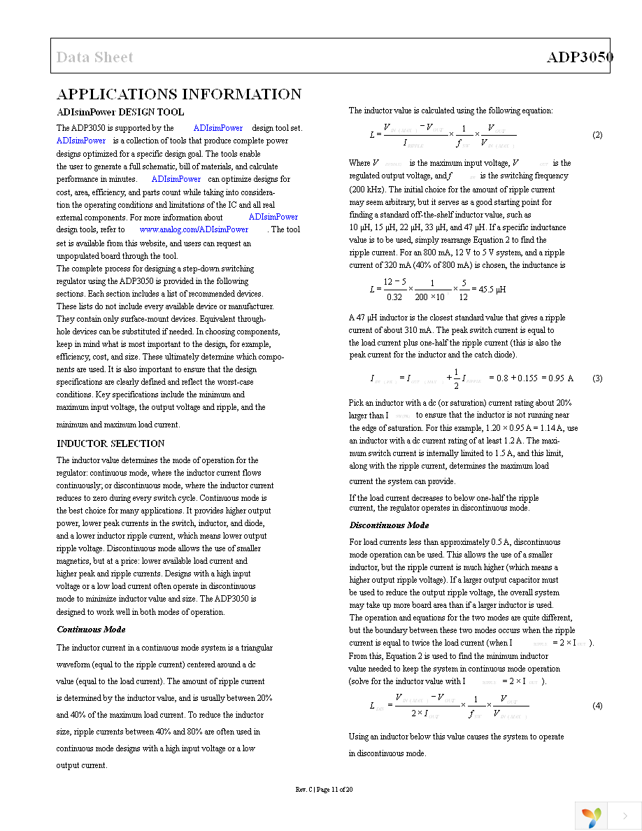 ADP3050ARZ-R7 Page 11