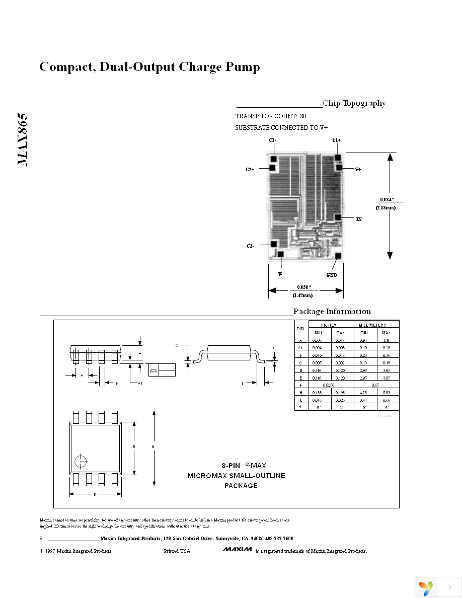 MAX865EUA+ Page 8