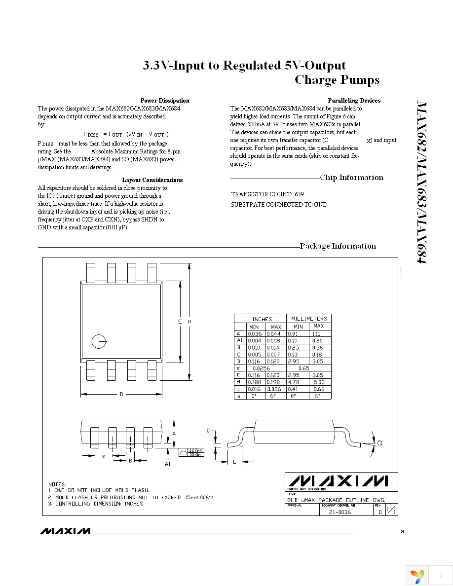 MAX682ESA+ Page 9