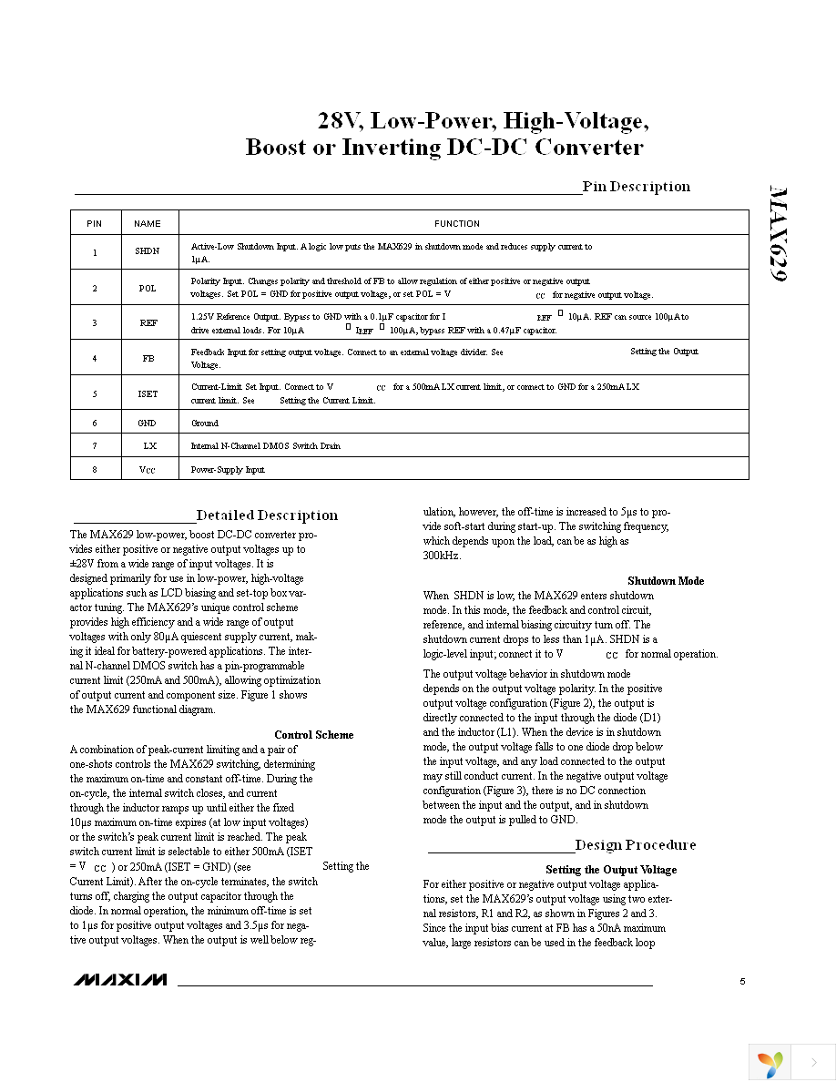 MAX629ESA+ Page 5