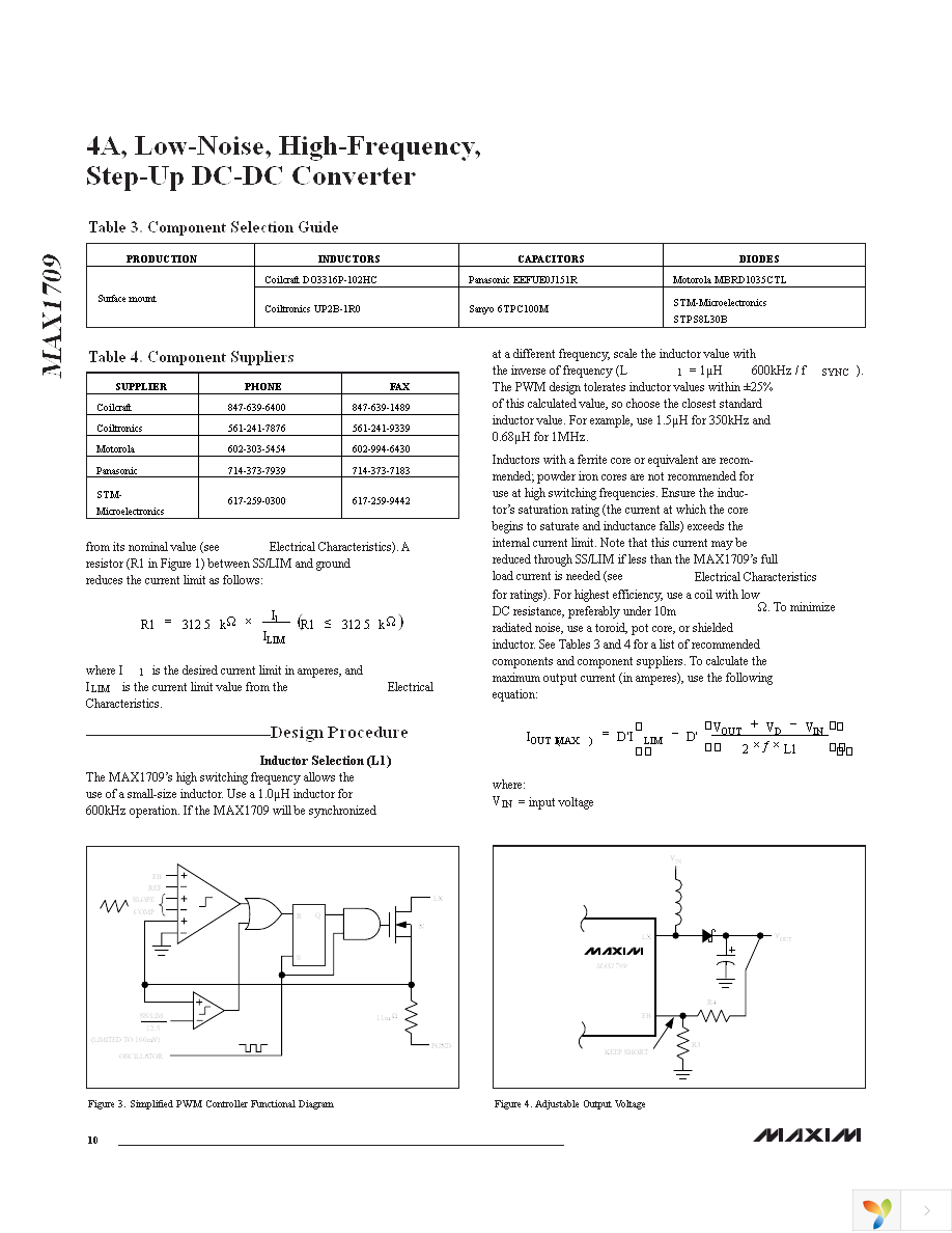 MAX1709EUI+ Page 10