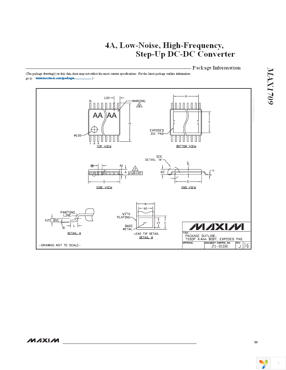 MAX1709EUI+ Page 13