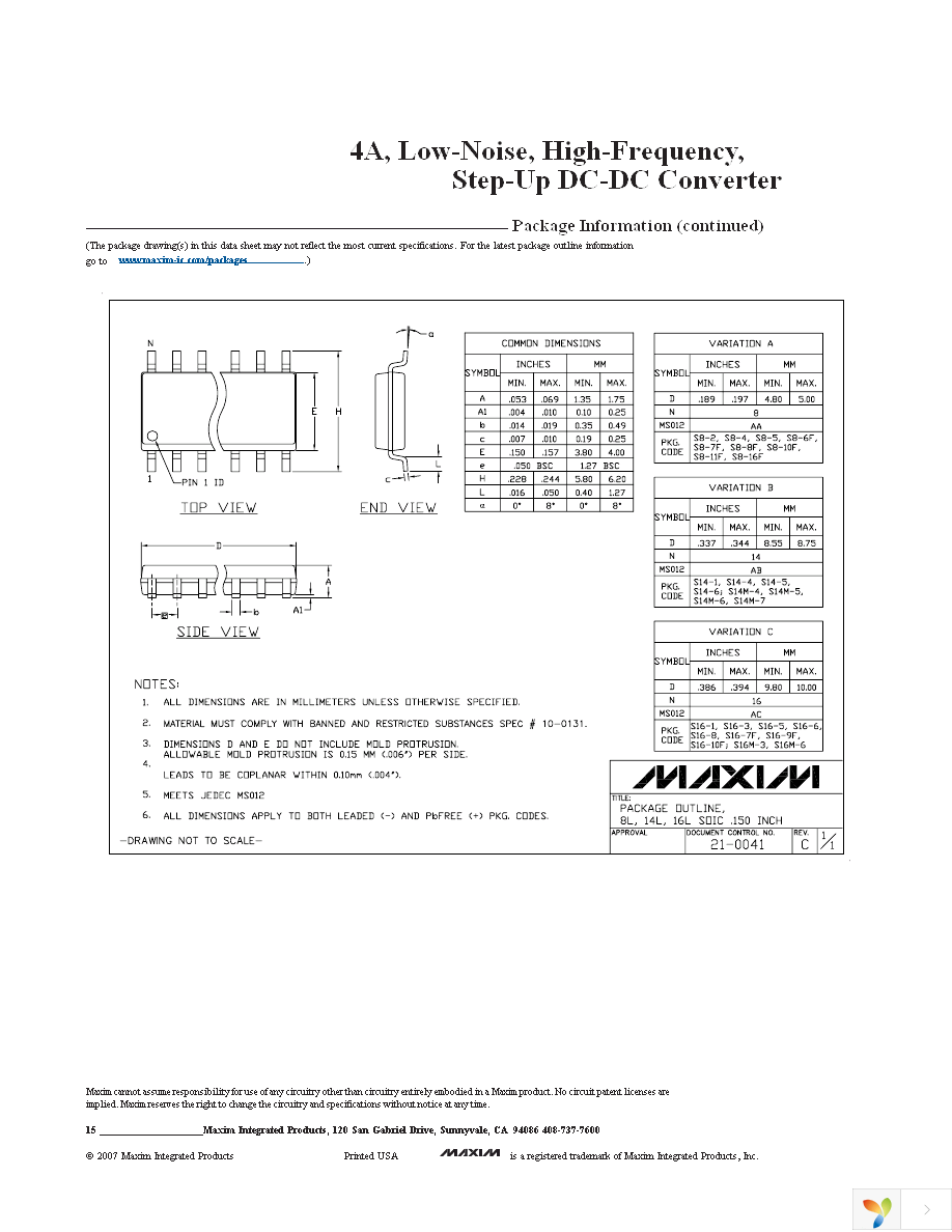 MAX1709EUI+ Page 15