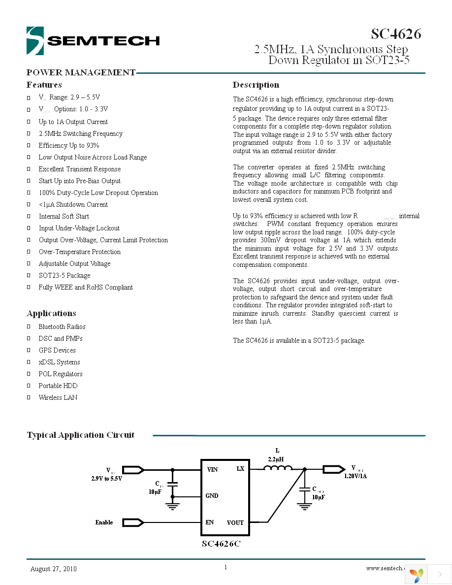 SC4626ASKTRT Page 1