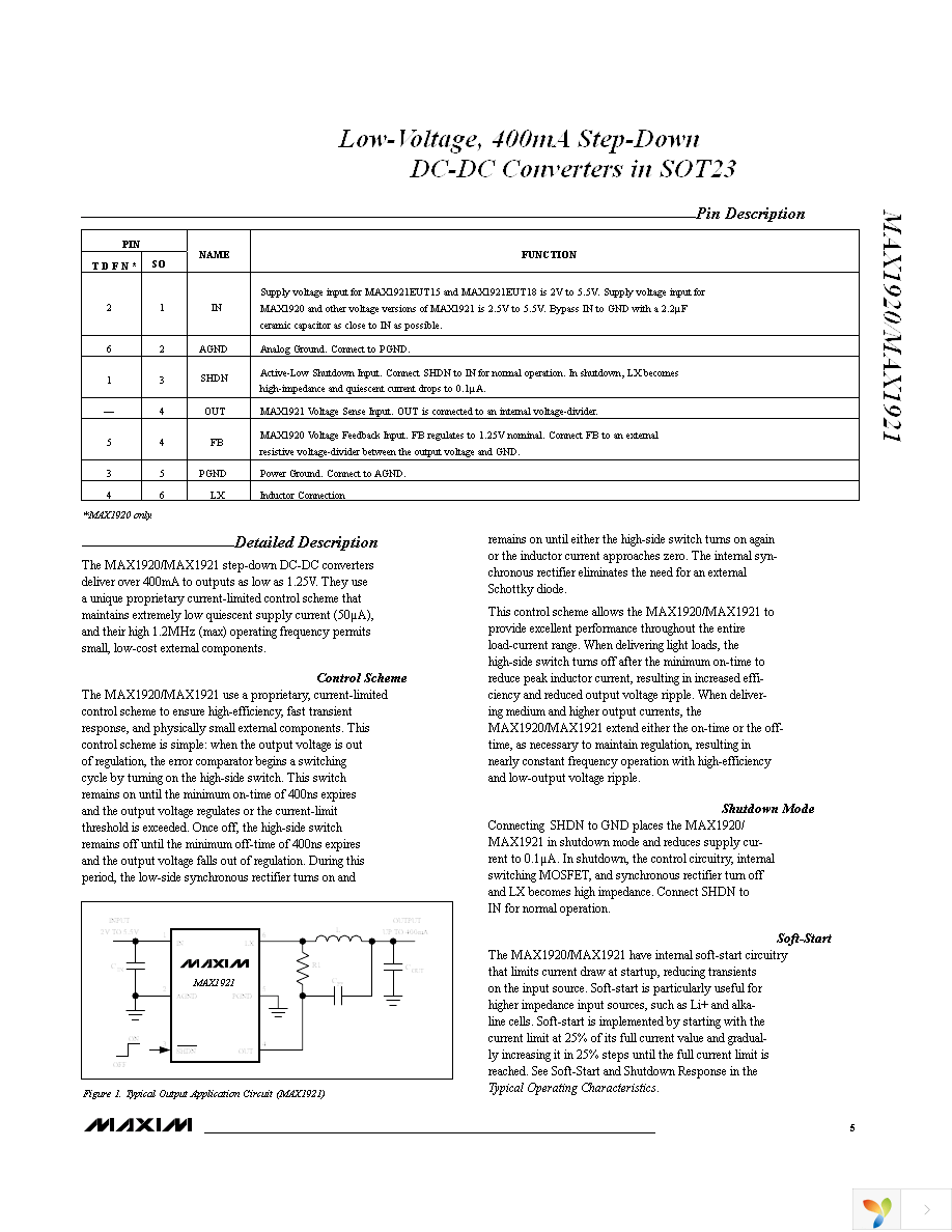 MAX1920EUT+T Page 5