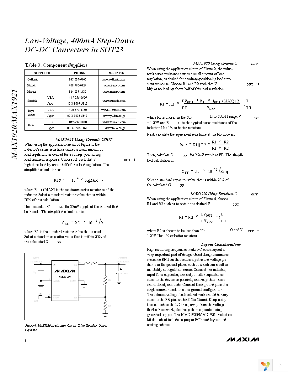 MAX1920EUT+T Page 8