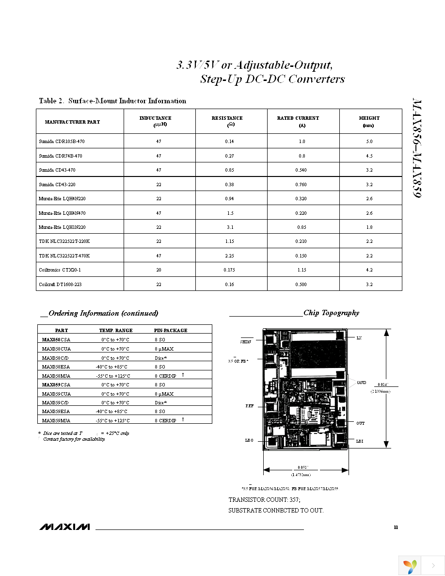 MAX856CSA+ Page 11