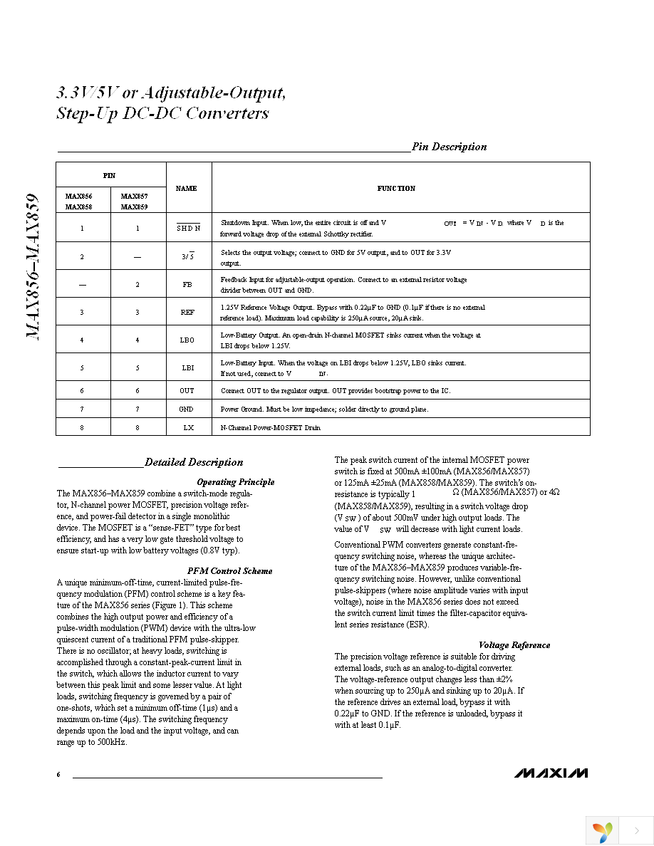 MAX856CSA+ Page 6