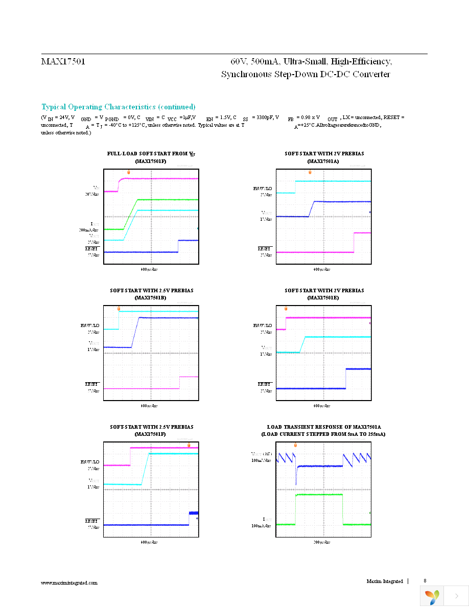 MAX17501EATB+ Page 8