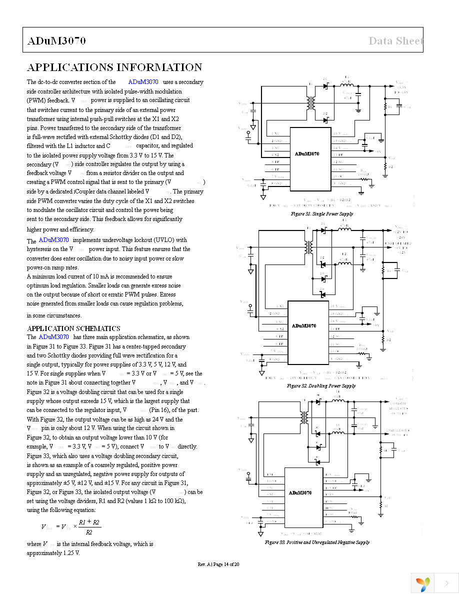 ADUM3070ARQZ Page 14