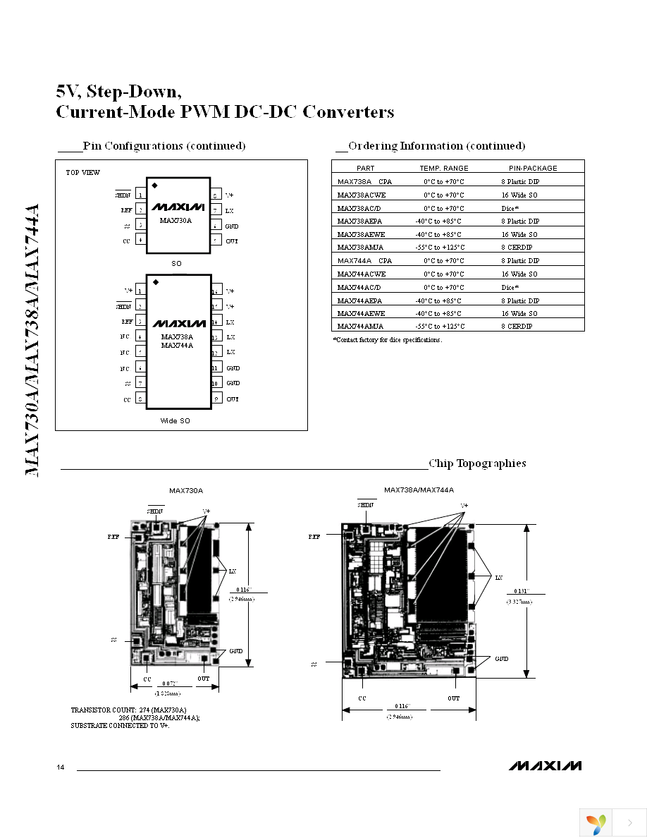 MAX738ACWE+ Page 14