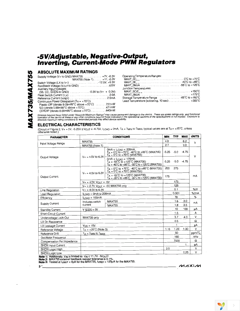 MAX735CSA+ Page 2