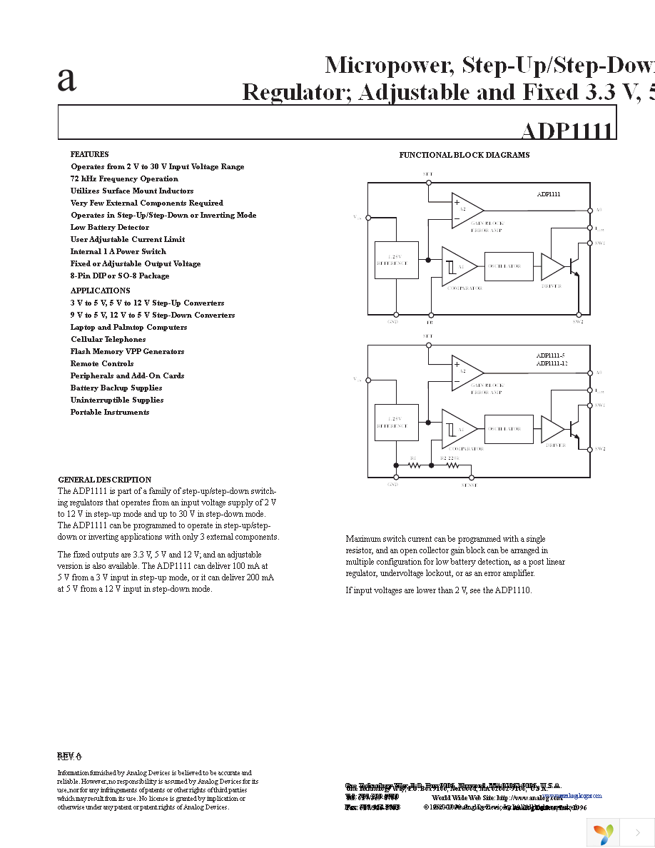 ADP1111ANZ-5 Page 1