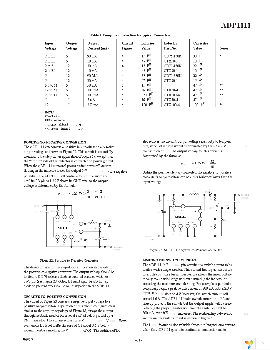 ADP1111ANZ-5 Page 11