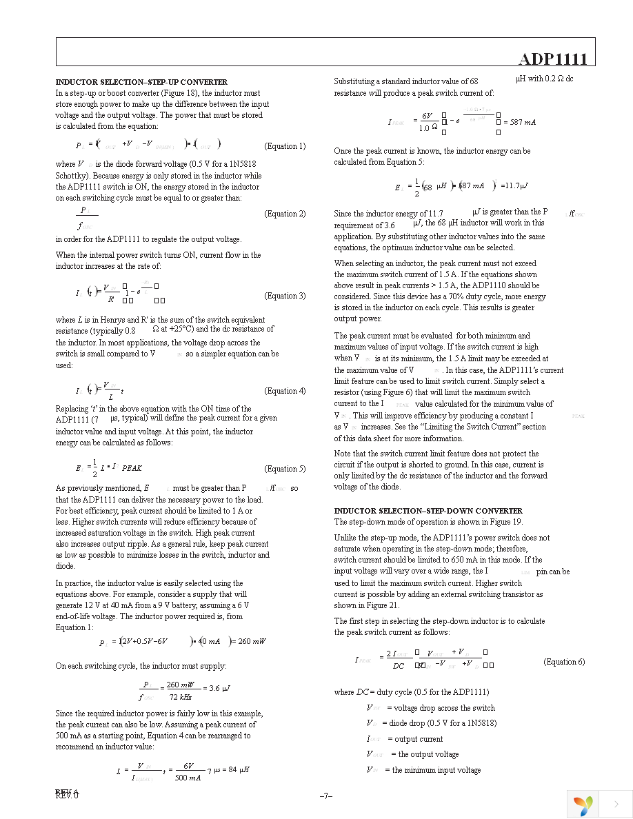 ADP1111ANZ-5 Page 7