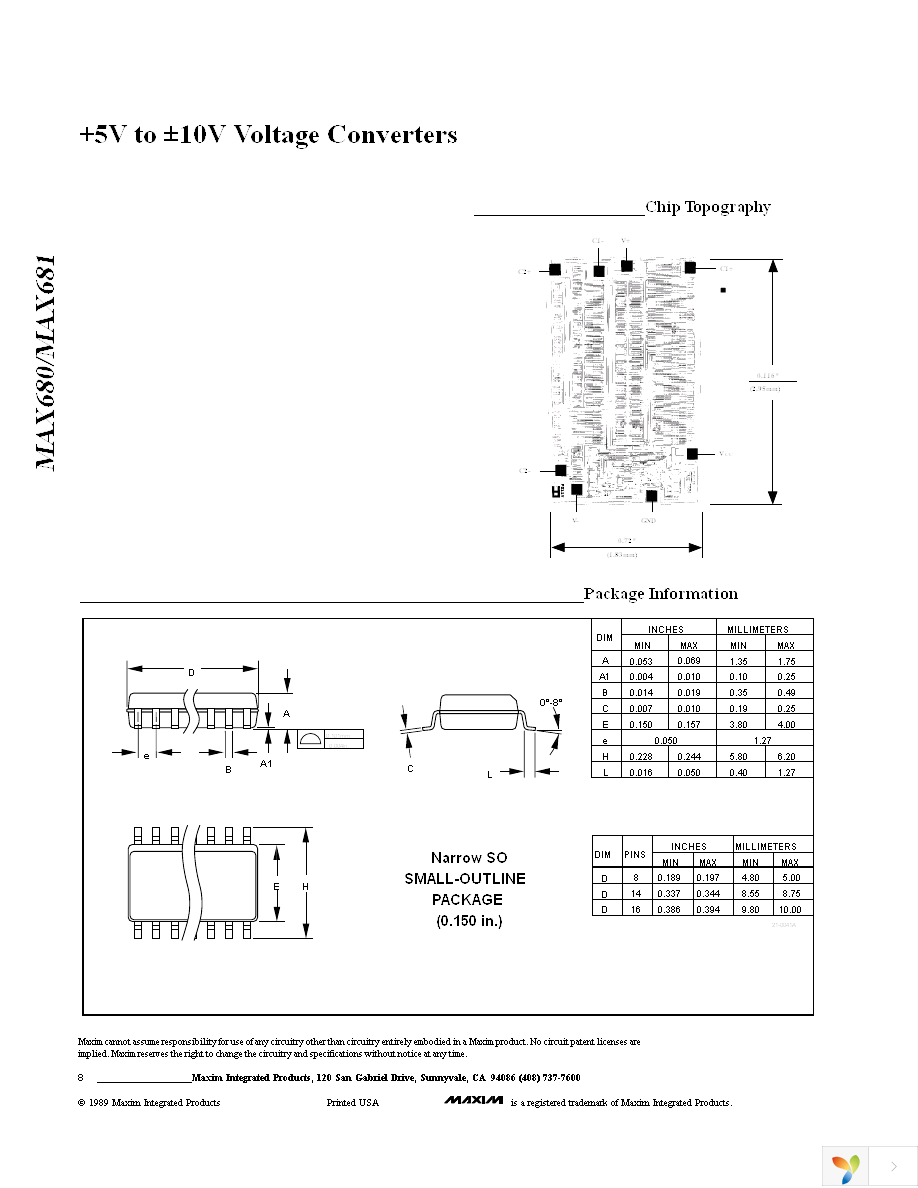 MAX680ESA+ Page 8