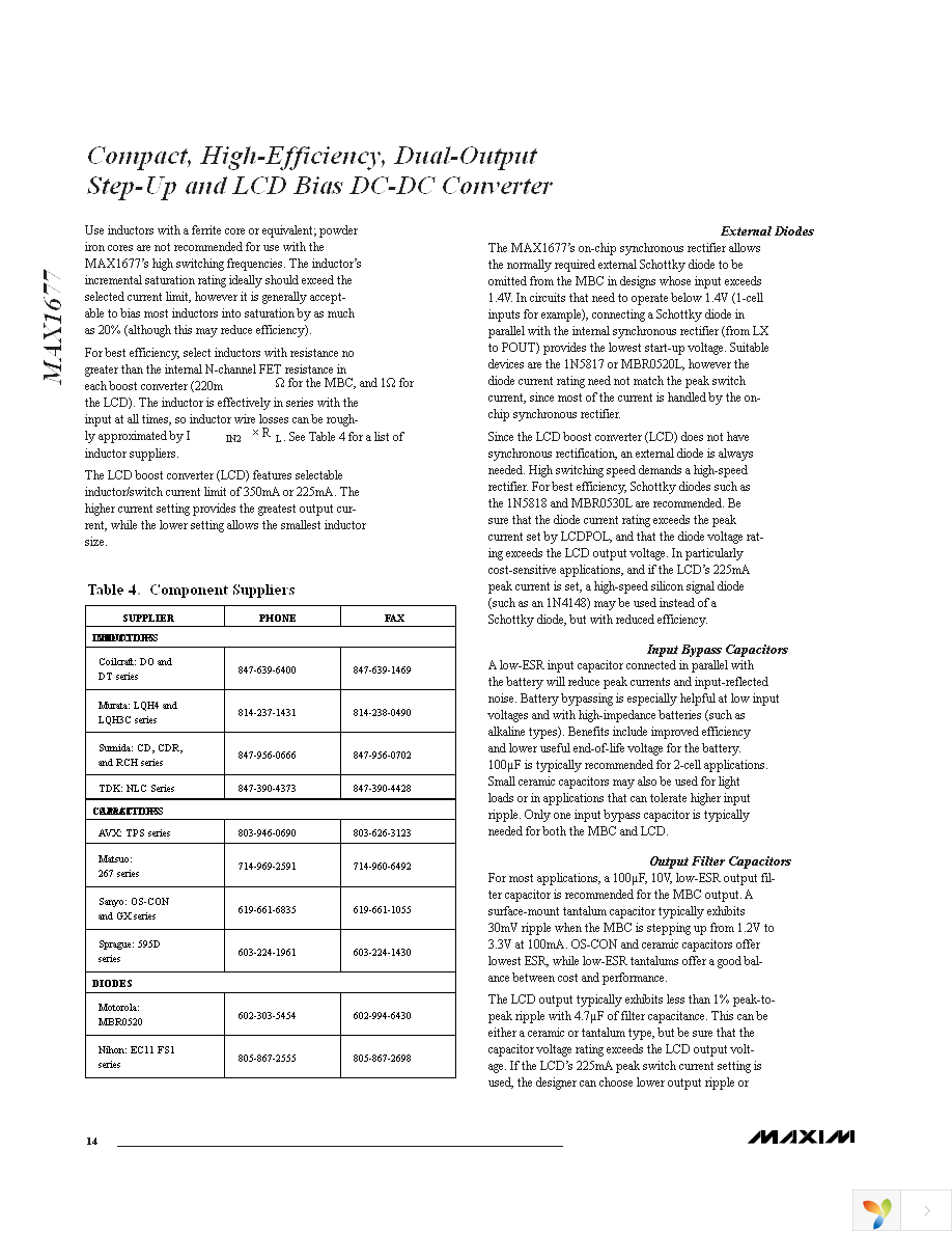 MAX1677EEE+ Page 14