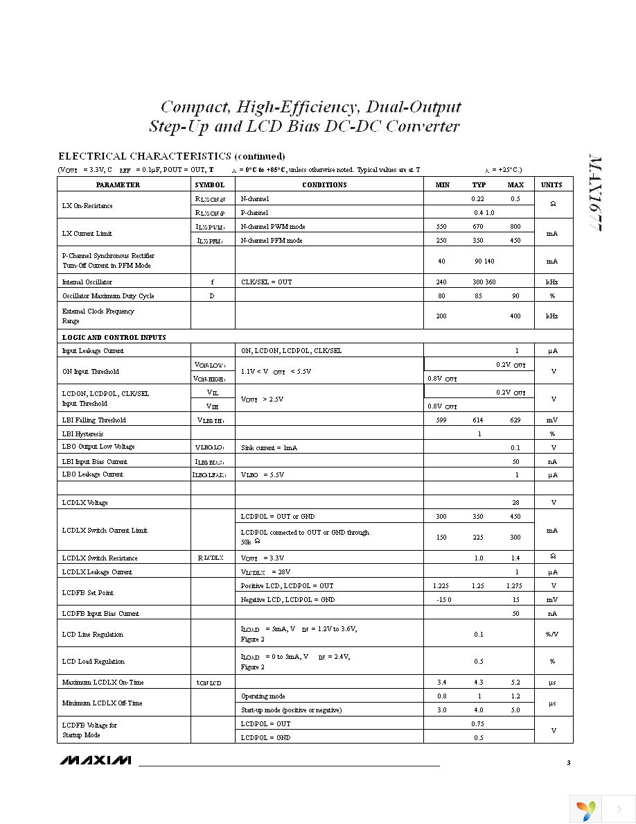 MAX1677EEE+ Page 3