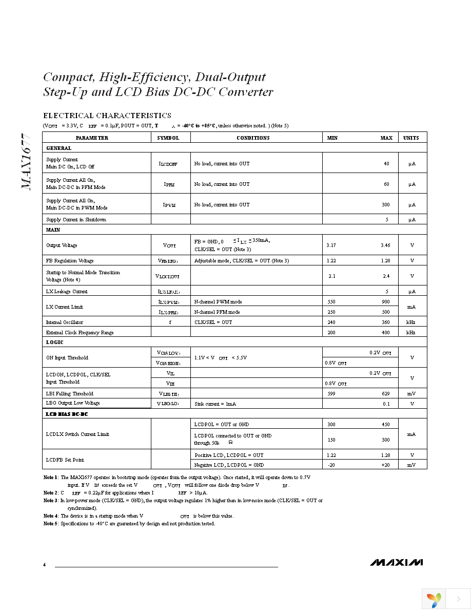 MAX1677EEE+ Page 4