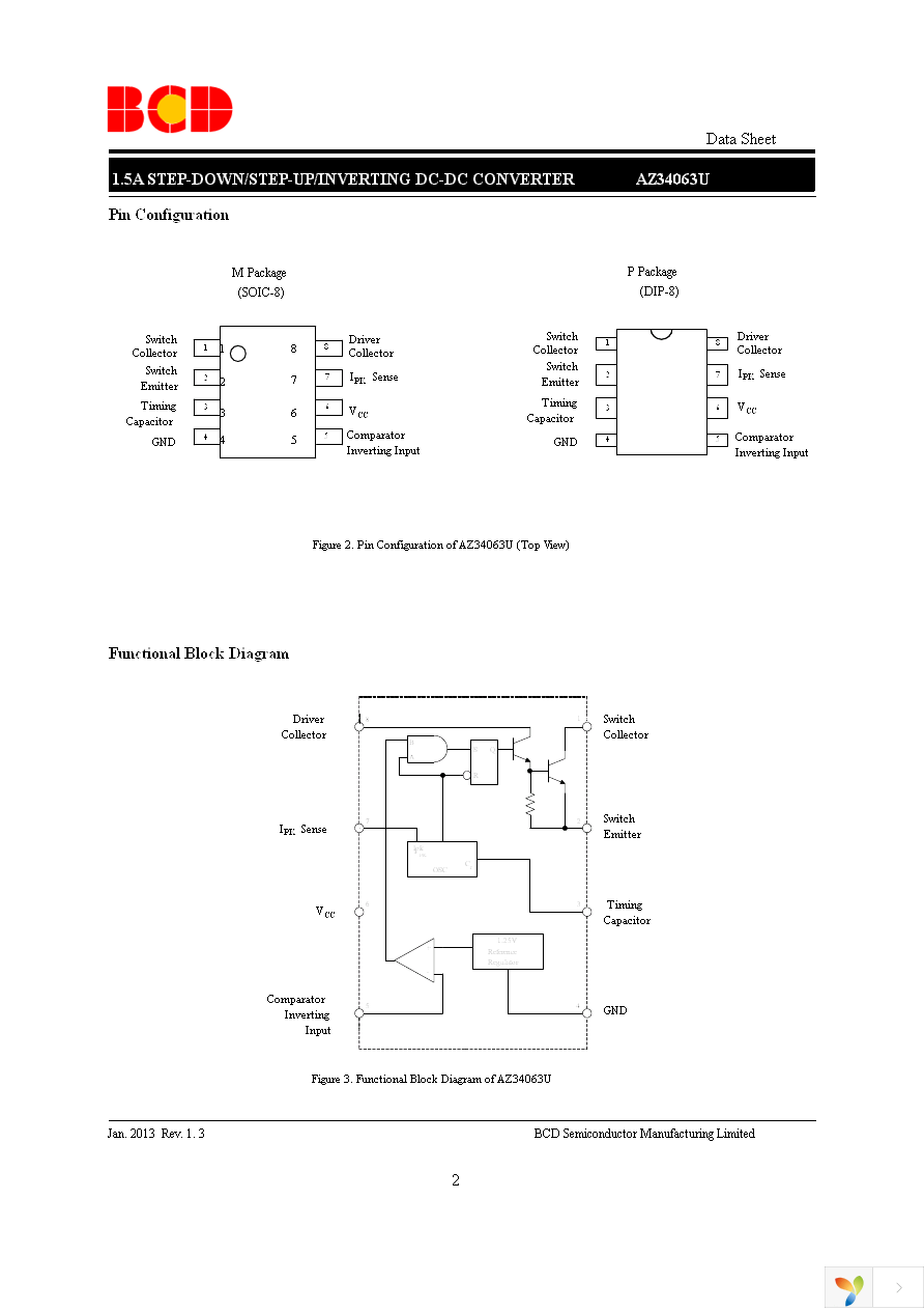 AZ34063UMTR-G1 Page 2