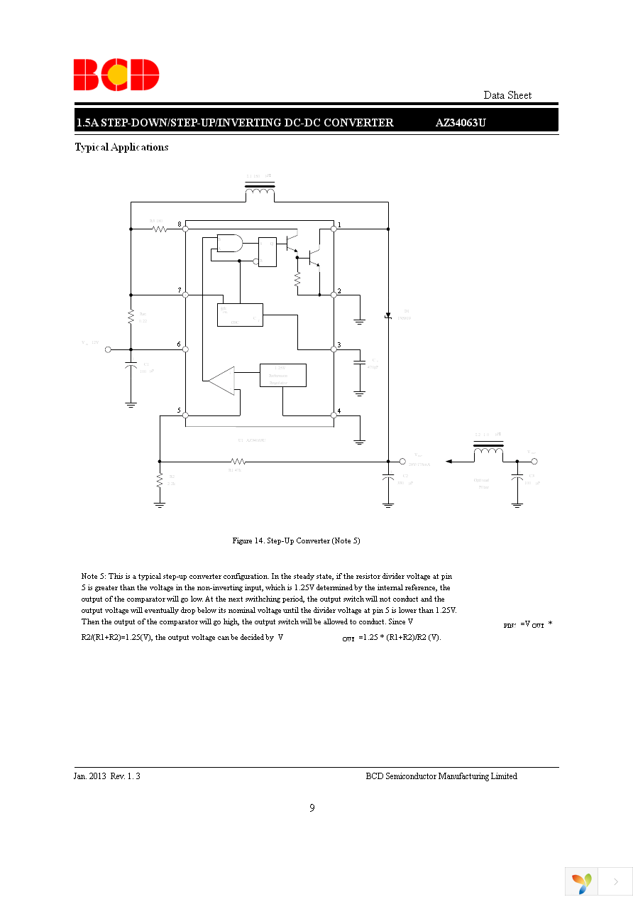 AZ34063UMTR-G1 Page 9