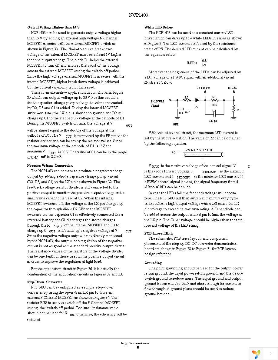 NCP1403SNT1G Page 11